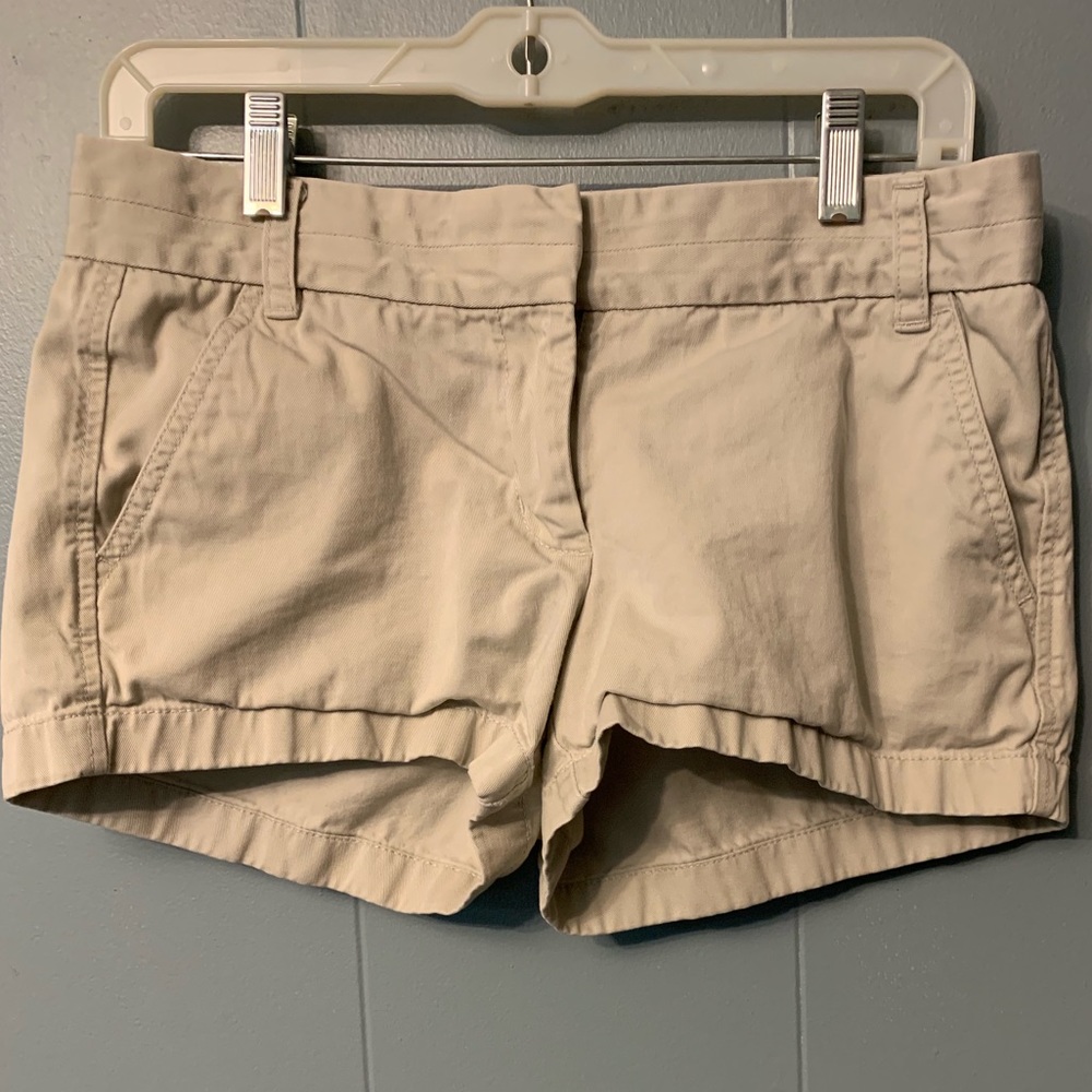 Khaki J. crew chino shorts